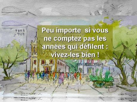 Divers - Vieillir.... sur fonds d'aquarelle