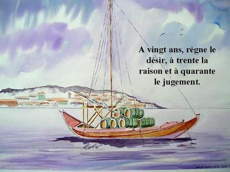 Divers - Vieillir.... sur fonds d'aquarelle