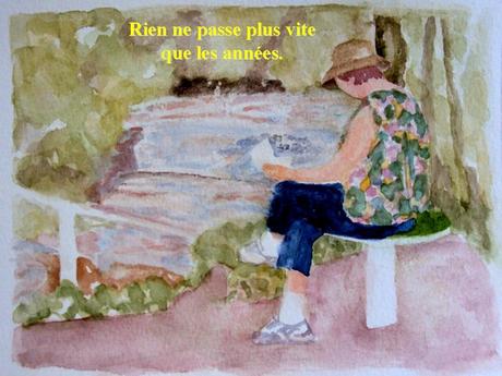 Divers - Vieillir.... sur fonds d'aquarelle