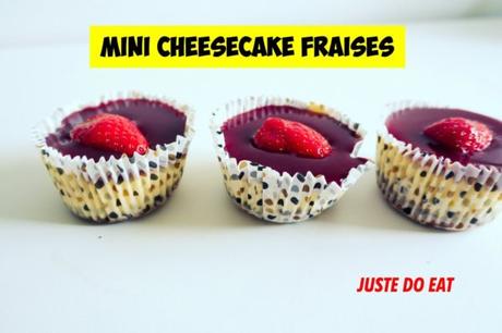 mini cheesecakes fraises