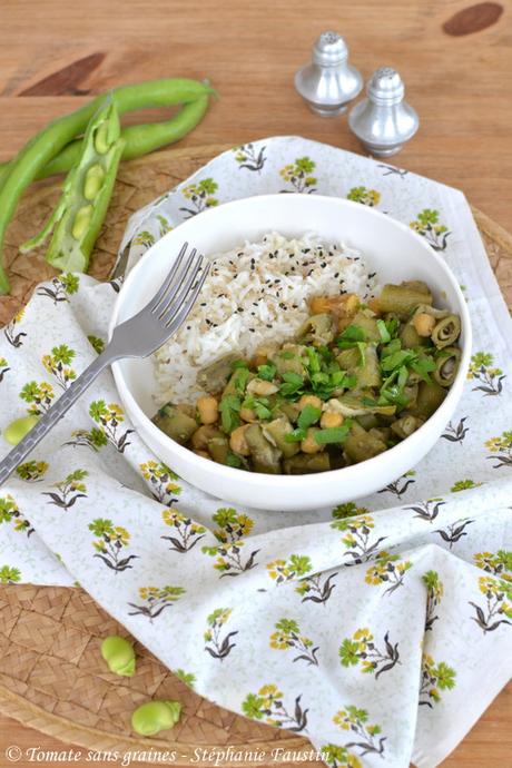 Ragoût de fèves et de pois chiches {zéro déchet} Ragout de fèves et de pois chiches