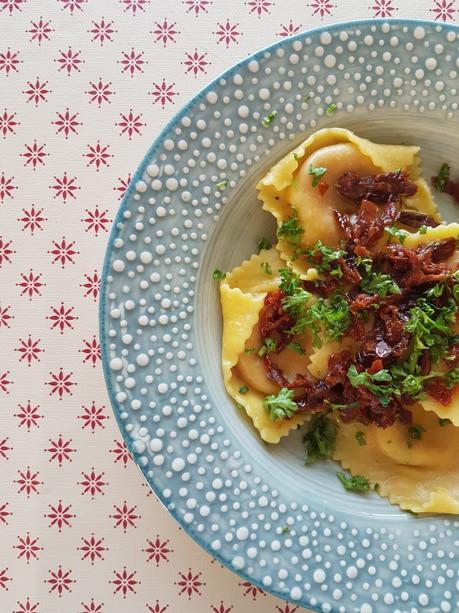 Ravioli Burrata tomates sechées et basilic Issimo