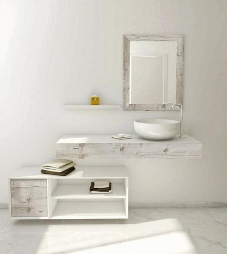 Meuble Italien Moderne Meuble Italien Moderne Meuble Vasque Salle De Bain En Bois Patiné Et Blanc Mat