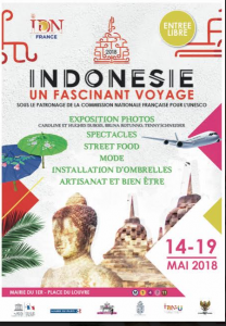 Exposition à La Mairie du 1er :  l’Indonésie invite les parisiens du 14 au 26 mai