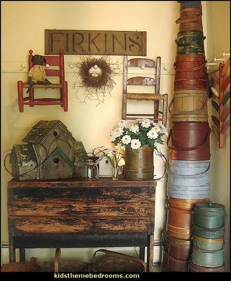 Meubles Style Colonial Primitive Americana Decorating Ideas Rustic Colonial Style