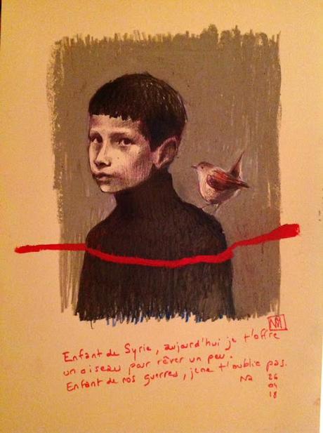 Quand Nathalie Novi peint les Enfants de Syrie