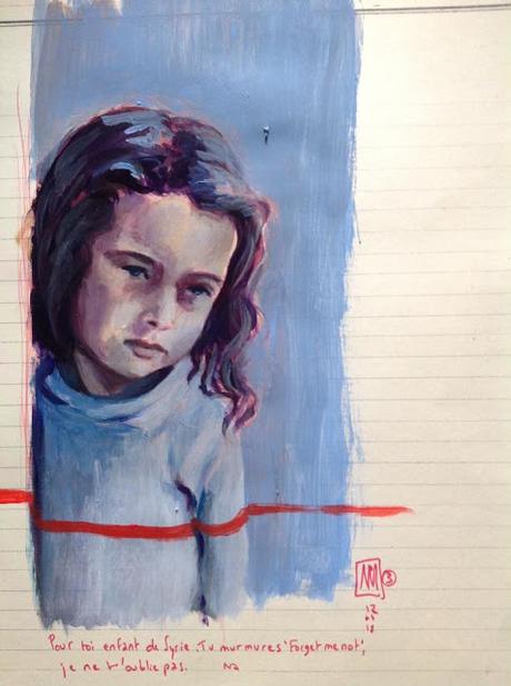 Quand Nathalie Novi peint les Enfants de Syrie