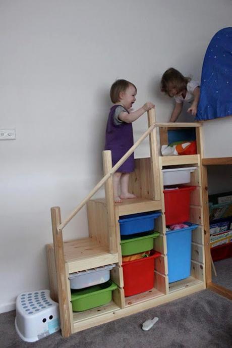 Meuble Rangement Escalier 10 Idées originales Pour Utiliser Les Trofast D Ikea