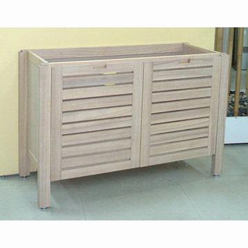 Caisson meuble sous vasque Batik marron l119 5xH77 5xP45cm 290eur