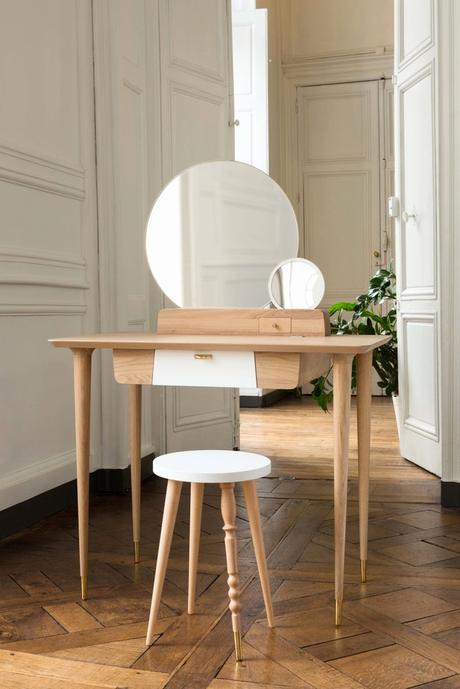 Meuble Design Anglais Coiffeuse Design My Vanity Desk Blanc Chªne Marque Jungle by