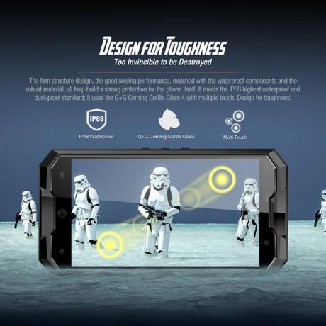 ZOJI Z8 by HOMTOM : Smartphone tout terrain qui résiste à tout, même aux éclaboussures ^^ 💦