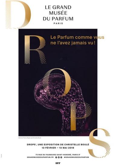 Le grand musée du Parfum, rue  du Faubourg Saint-Honoré à Paris, présente l’exposition « Drops »
