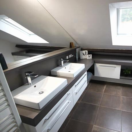 Meubles Pour Combles Amenagement De Salle De Bain sous Ble Maison Design Bahbe