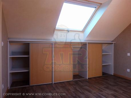 Meubles Pour Combles Porte Coulissante sous Pente Cheap La Porte Coulissante En