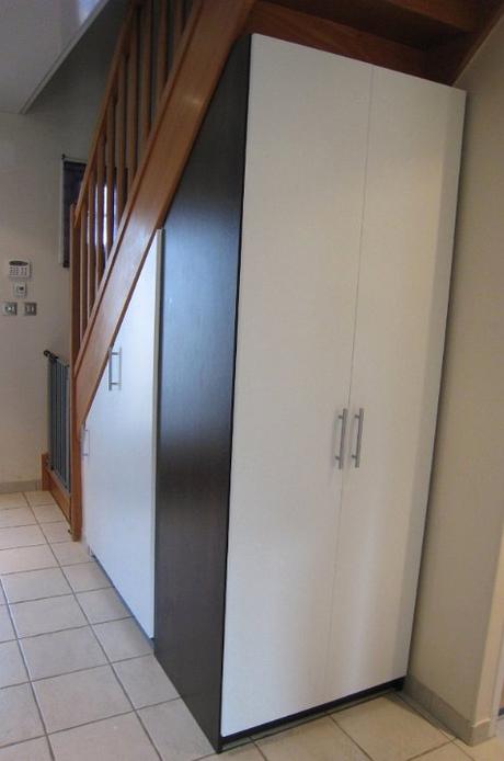 Meubles Pour Combles Aménagement sous Escalier Quart tournant Avec Penderie D Un C´té