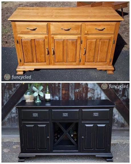Relooking Meuble Bois Turning A Buffet Into A Wine Storage Cabinet – Tuesday S Treasures