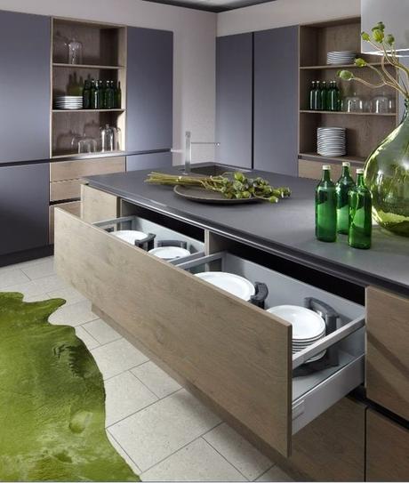 Meuble Cuisine Casserolier Meuble Cuisine Casserolier Grand Ilot De Cuisine Amnager La Cuisine Avec Un Lot Central En U