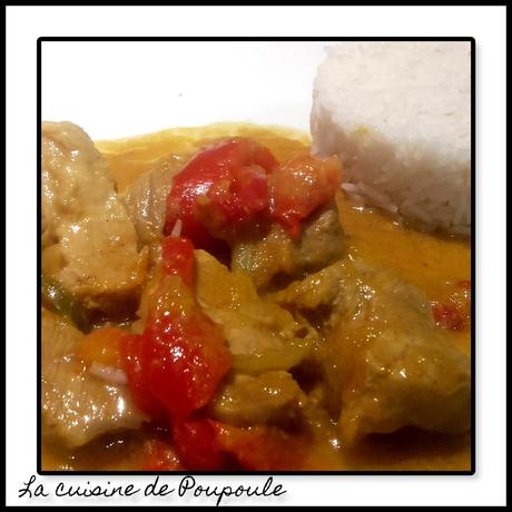 Porc curry mangue