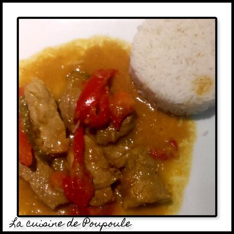 Porc curry mangue