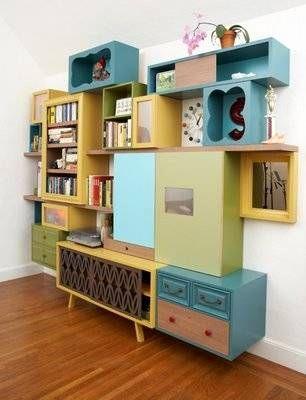 Garde Meuble 94 Recycle Old Furniture Into A Pretty Wall Unit