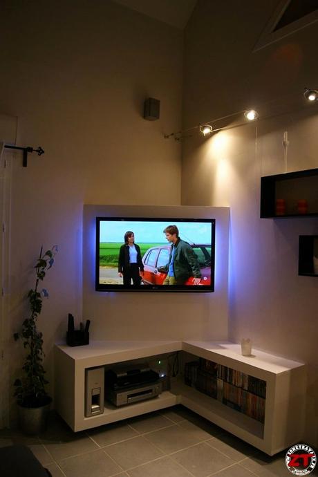 Meuble Tv D Angle Design Meuble Tv Cachƒ©e Idées De Design Maison Faciles