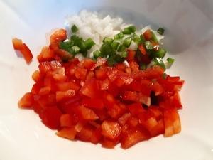 Salade de Poulpe aux deux Poivrons Cliquer sur les photographies pour les agrandir