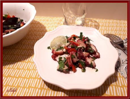 Salade de Poulpe aux deux Poivrons Salade de Poulpe aux deux Poivrons