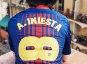 maillot Barcelone hommage Iniesta