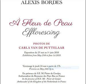 Galerie Alexis BORDES  « A fleur de peau » photos de Carla Van de Puttelaar 25 Mai au 1er Juin 2018