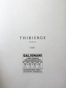 Librairie GALIGNANI « THIBIERGE » à partir du 15 Mai 2018 Librairie GALIGNANI « THIBIERGE » à partir du 15 Mai 2018
