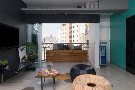 Un appartement spécialement aménagé pour la colocation et à la décoration très moderne