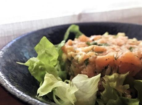 Un tartare de saumon aussi frais que bon ! - Restaurant Le Duc Paris