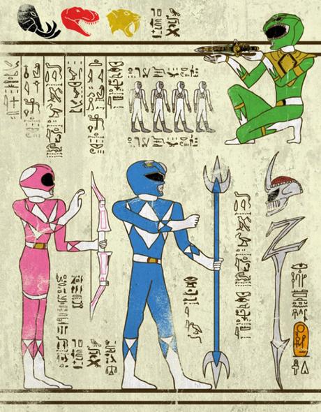 [INSOLITE] : l’illustrateur Josh Ln invente les super-Hiéroglyphes (et on en profite pour vous parler sérieusement du style graphique de l’Égypte antique)