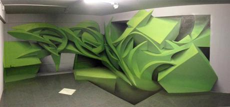 Les peintures murales tridimensionnelles de l’artiste italien Peeta