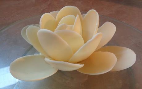 Fleur de lotus en chocolat