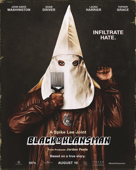 Affiche US pour BlacKkKlansman de Spike Lee