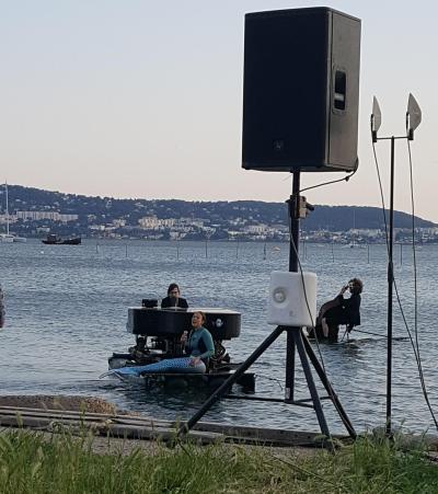 SOIREE A BALARUC LES BAINS ce mercredi spectacle,musique,artistes,napolitain,représentation,piano,lac,mer