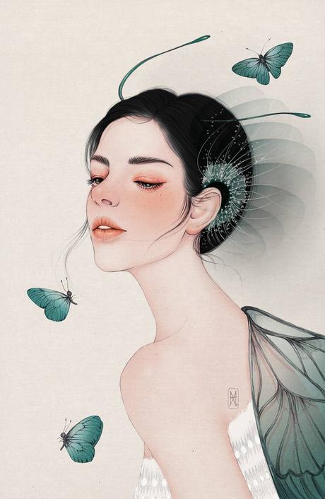 Beaux portraits dessinés par Helen Xu Beautiful portraits drawn by Helen Xu