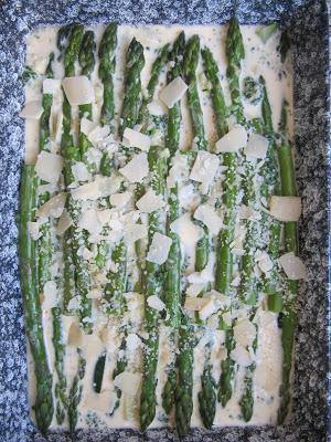 Clafoutis d'asperges & de courgettes Clafoutis d'asperges & de courgettes