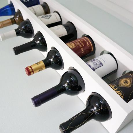 Meuble Range Bouteilles Diy Wall Mounted Wine Rack Via Year Of Serendipity