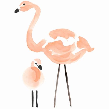 Meubles Flamant Sticker Les Flamants Roses Flamingo by Lucie Bellion