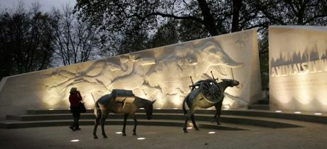 Memorial Londres animaux morts lors de Première Guerre Mondiale 1914 - 1918