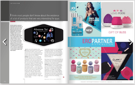 (EAN ONLINE) Interview dans le magazine professionnel de l’industrie du Sextoys
