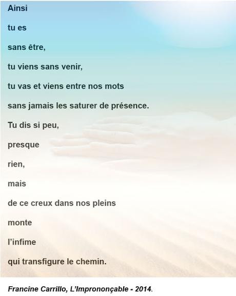 Poésie avec Francine Carrillo