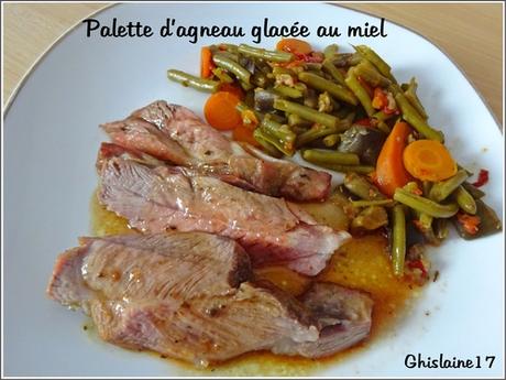 Palette d’agneau glacée au miel