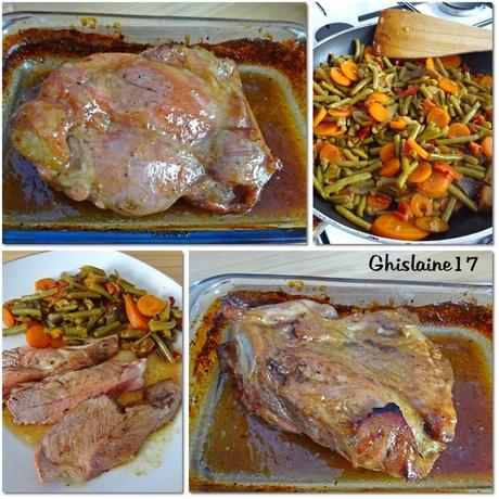 Palette d’agneau glacée au miel Palette d’agneau glacée au miel