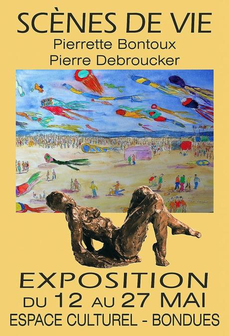 Petit aperçu de l’exposition en duo Pierrette Bontoux et Pierre Debroucker, alias Masmoulin