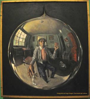 Roberto MONTENEGRO 1959 autoportrait dans une sphere