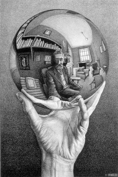 Escher 1935 Hand_with_Reflecting_Sphere