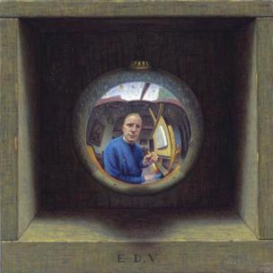 Eric de Vree Autoportrait dans un miroir spherique